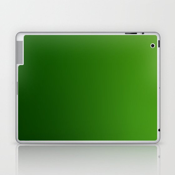 39 Green Gradient Background 220713 Minimalist Art Valourine Digital Design Laptop & iPad Skin