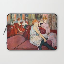 Toulouse-Lautrec - At the Salon, rue des Moulins Laptop Sleeve