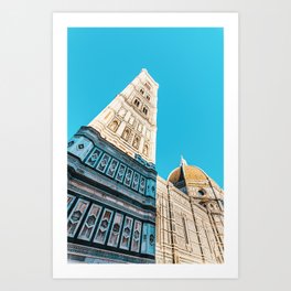 Giotto Tower Bell, Brunelleschi Dome Art Print
