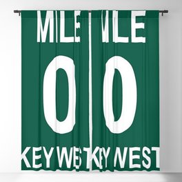 Key West Mile Marker 0 (Zero) U.S. Route 1 (US 1) through the Florida Keys to Key West Blackout Curtain