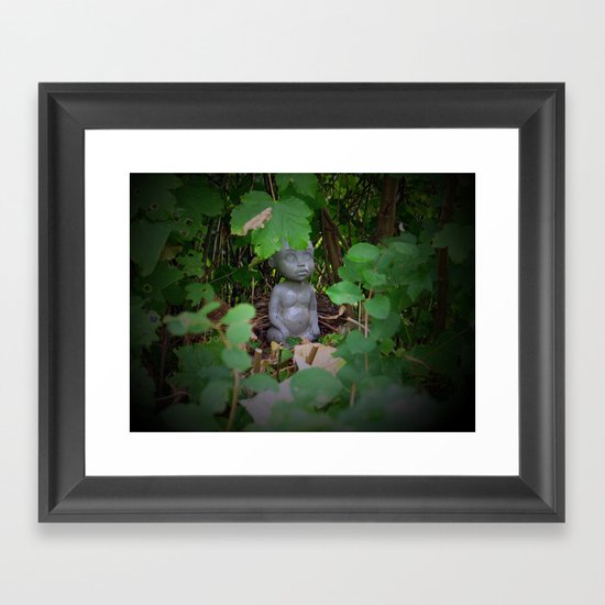 Scared Framed Art Print