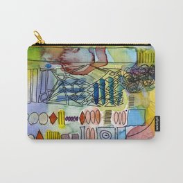 Abstract Scribble Carry-All Pouch