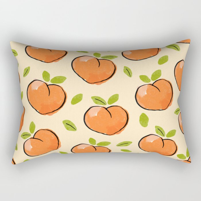Peachy Peaches Rectangular Pillow