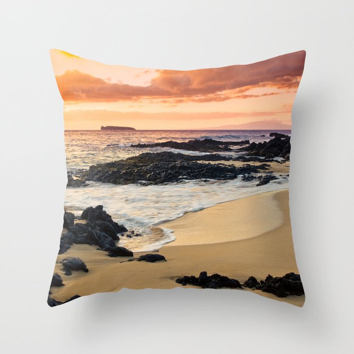Paako Beach Dreams Throw Pillow