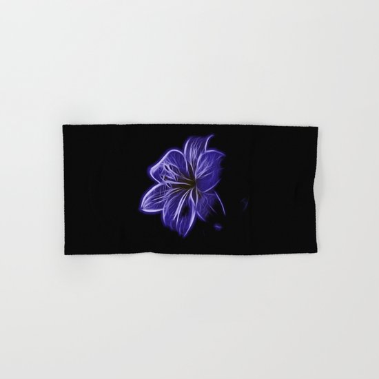 A luminescent flower Hand & Bath Towel