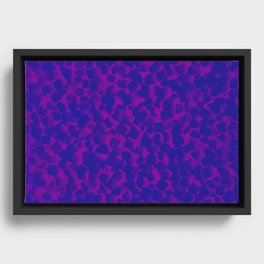 Purple pink marshmallow fur coat Framed Canvas