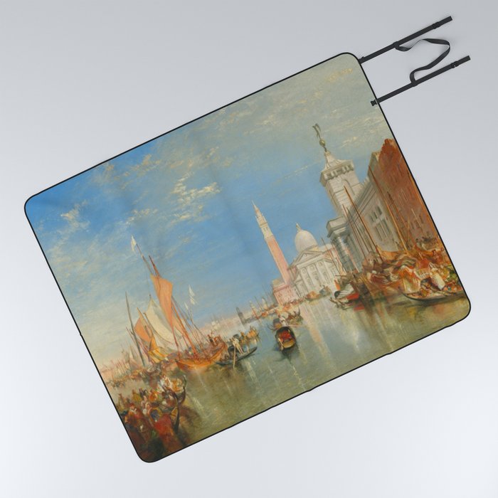 Joseph Mallord William Turner Venice - The Dogana and San Giorgio Maggiore Picnic Blanket