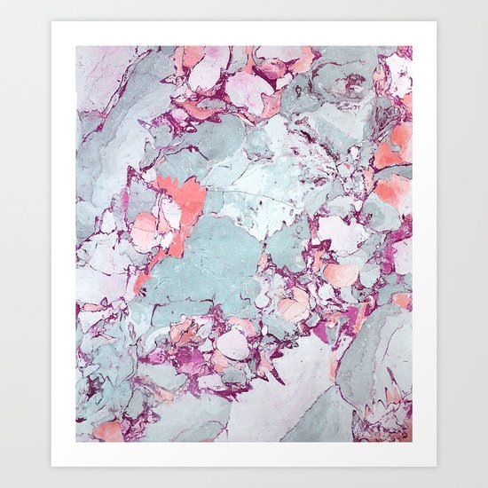 Marble Art V13 #society6 #pattern #decor #home #lifestyle Art Print
