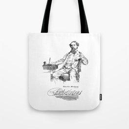 Charles Dickens-English writer-Novelist-Books Tote Bag