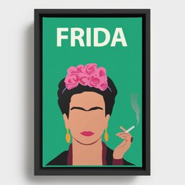 Frida Kahlo Poster Feminist Artwork Minimalist Framed Canvas