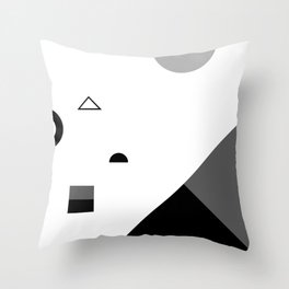 Fête No. 2 Geometric Monochrome Throw Pillow