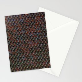 Copper Patina Dragon Scales Stationery Card