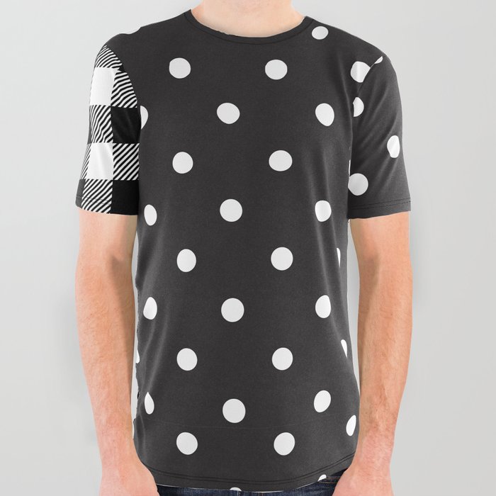 Black & White All Over Graphic Tee