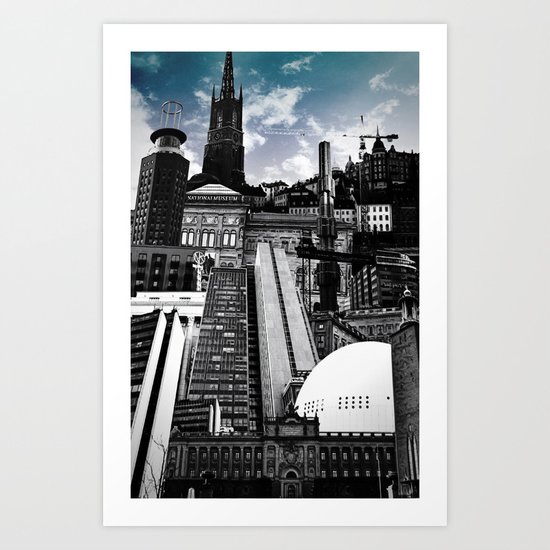 Urban Stockholm Art Print