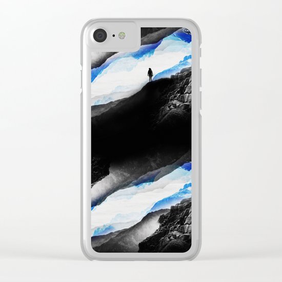Vision of the frosty mountains Clear iPhone Case