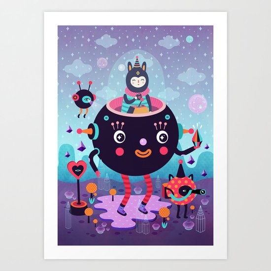 Amigos cósmicos Art Print