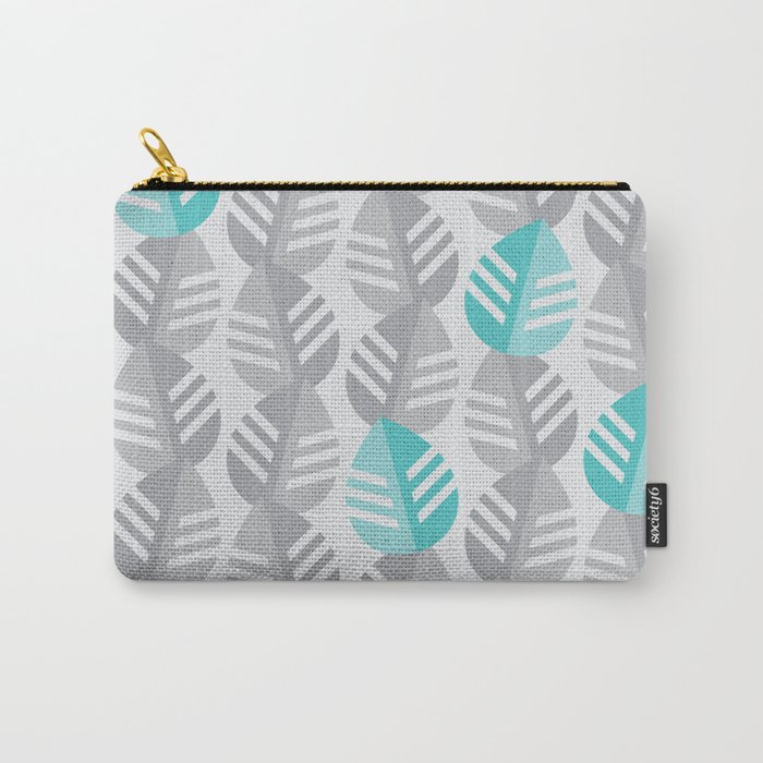 Banana Leaves Print - Jungle Neutrals Carry-All Pouch