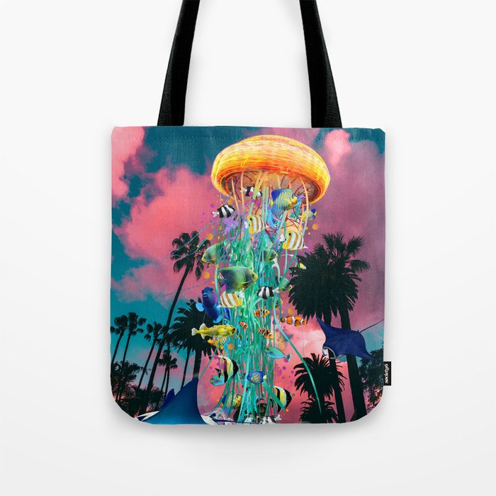 Electric Jellyfish In California Tote Bag