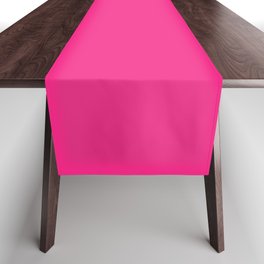 Hot Deep Pink Solid Color Table Runner