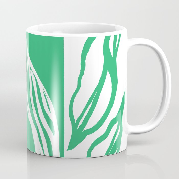 Long Leaf Stripe green Coffee Mug