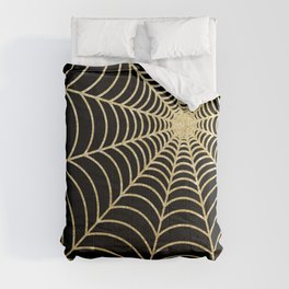 Spiderweb | Gold Glitter Comforter