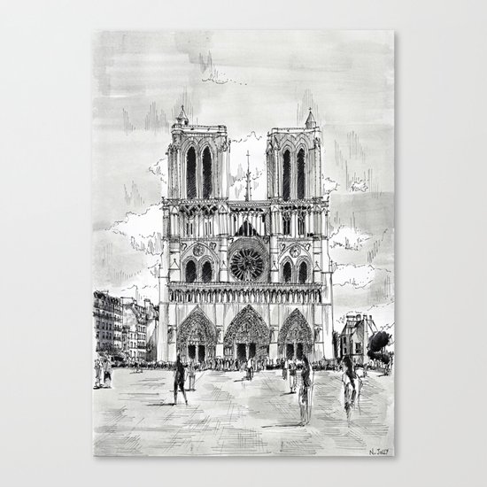 Notre Dame Paris Canvas Print