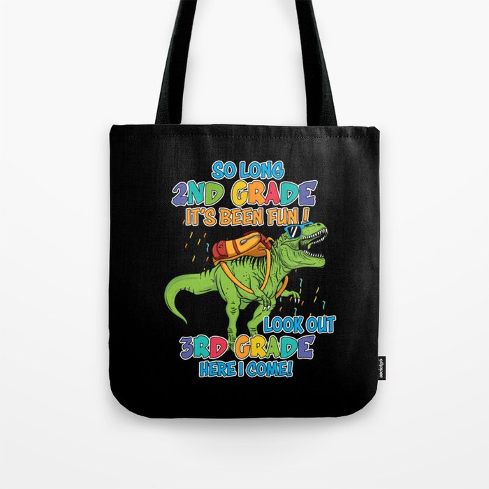 Third Grade dinosaur back to school Tote Bag