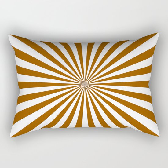 Starburst (Brown/White) Rectangular Pillow