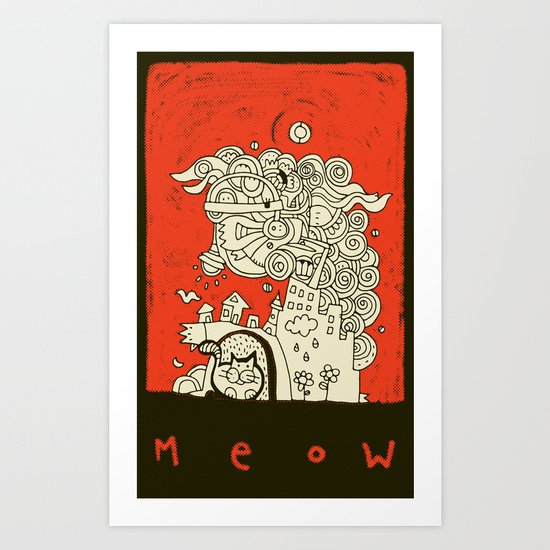 Meow Art Print