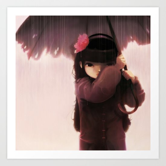 Rainy days Art Print