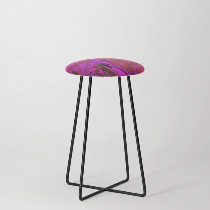 Let it Be Hot Pink Counter Stool