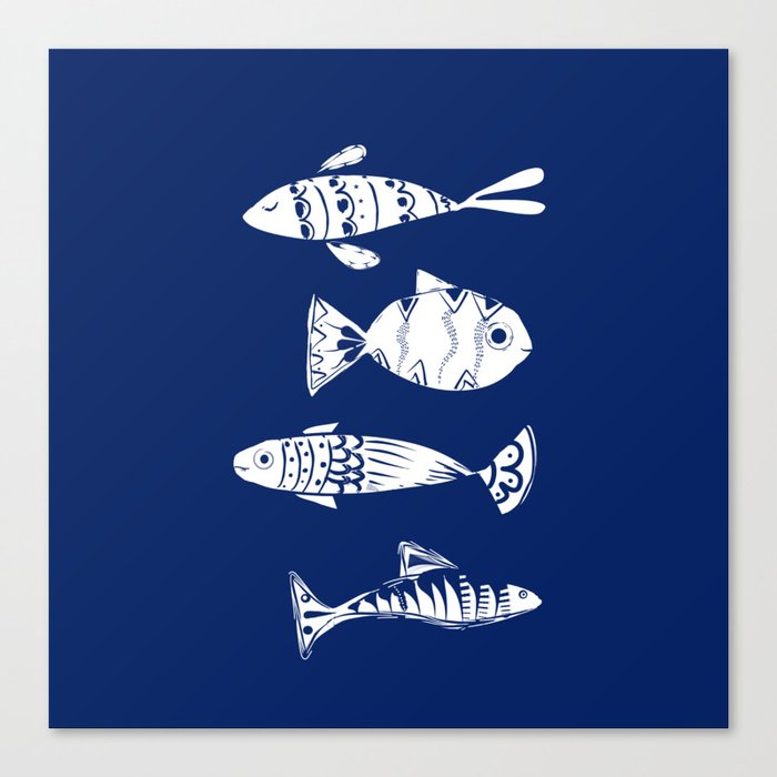 Sea fishes Canvas Print