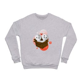 Cute Marshmallow in LOVE Crewneck Sweatshirt