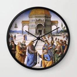 The Delivery of the Keys Painting by Perugino Sistine Chapel Wall Clock