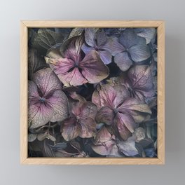 Moody Hydrangea Goth Botanical Black Framed Mini Art Print