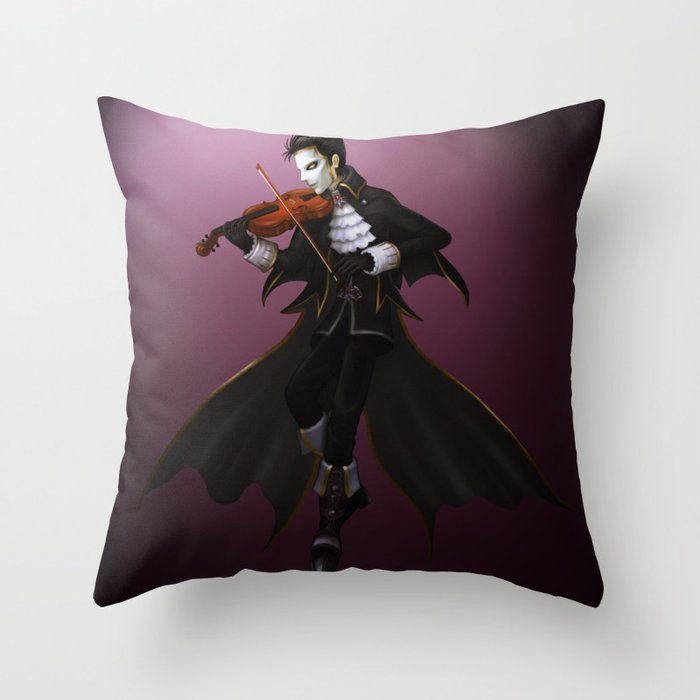 The Music of the Night Throw Pillow