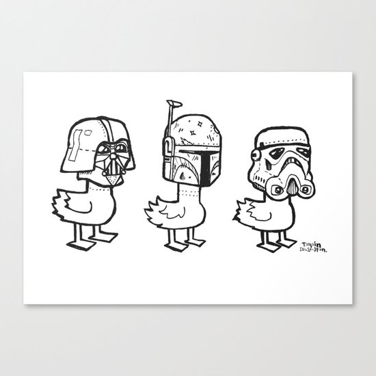 Star Wars Ducks Canvas Print