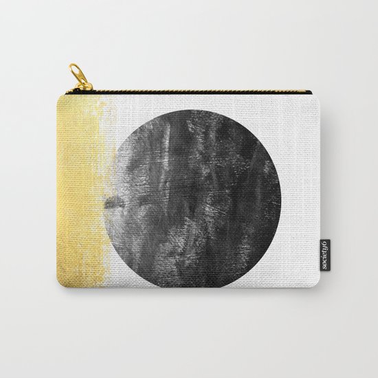 Lilitz - sunset space modern minimal black and white abstract art decor canvas art for dorm college Carry-All Pouch