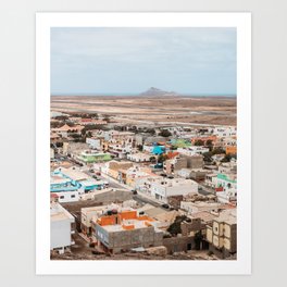 City life on the island of Sal, Cape Verde | Travel Photography poster Africa Art Print