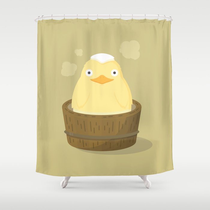 Bird Bath Shower Curtain