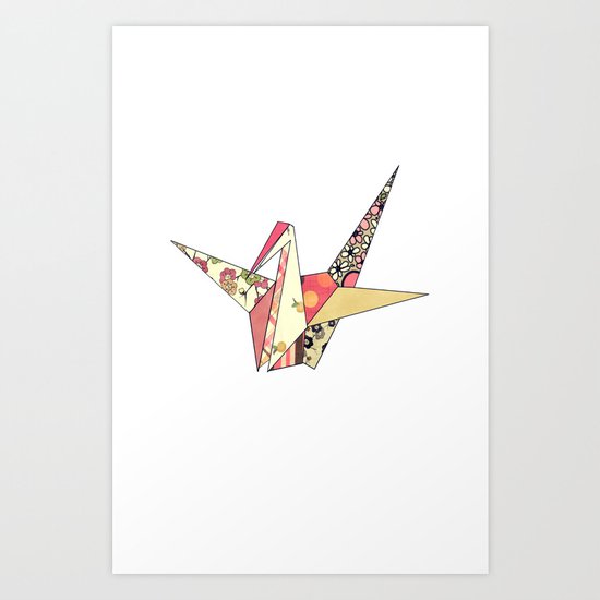 Floral Origami Art Print