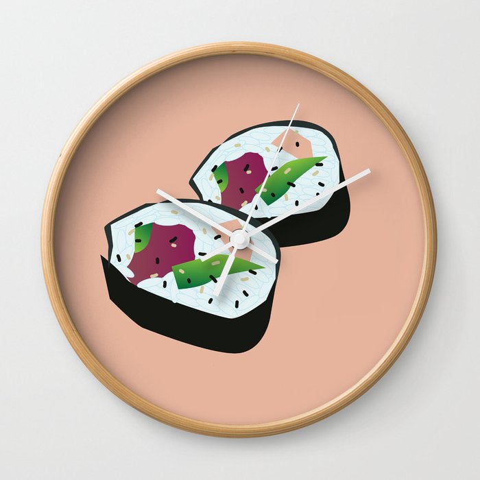 Sushi Roll Wall Clock