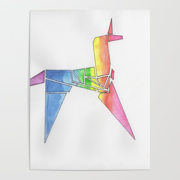 Origami Unicorn - Blade Runner Poster