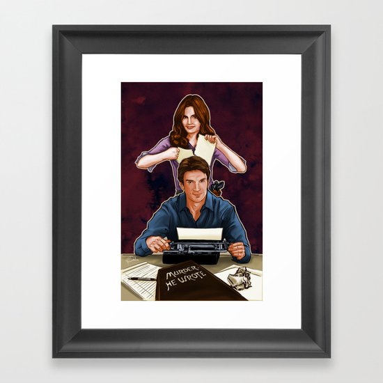 Murder, He Wrote Framed Art Print