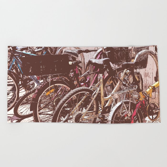 Bicycle - pop Beach Towel