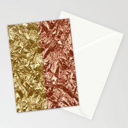 Gold Orange Foil Modern Collection Stationery Card