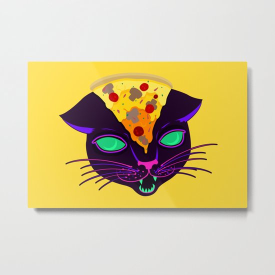Delicious Cat Metal Print