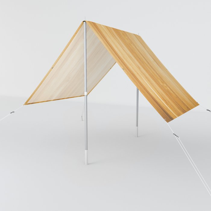 Trompe L'oeil - Light Vertical Wood Sun Shade