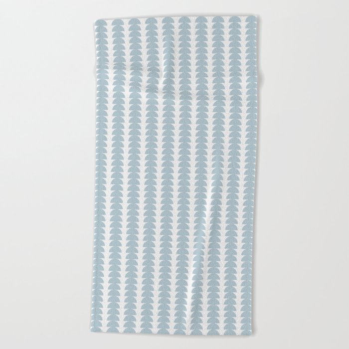 Maude Pattern - Natural Blue Beach Towel