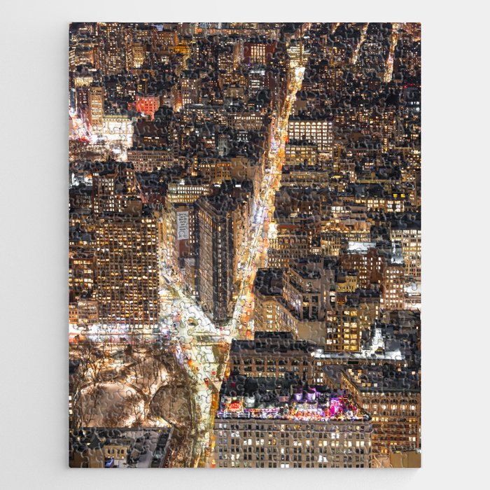 New York City at Night | Travel Photography Jigsaw Puzzle